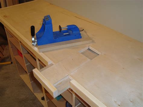 Kreg Jig Built In Workbench More Woodworking Bench Woodworking Shop