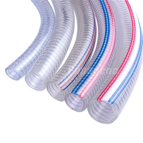 China Small Diameter Flexible Steel Wire Reinforced Spring Pvc Hose