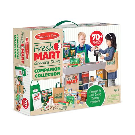 Melissa And Doug Fresh Mart Grocery Store Companion 70 Piece Set Foods