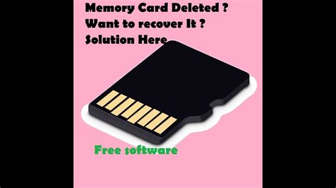 How To Recover Data From Formatted Memory Card Youtube