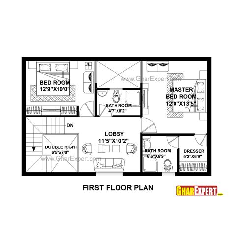 House Plan For 35 Feet By 22 Feet Plot Plot Size 86 Square Yards