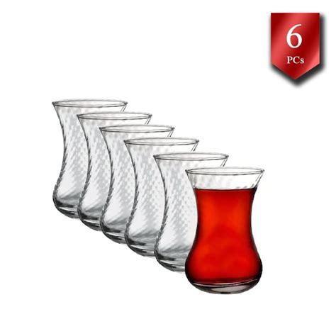 Pasabahce Authentic Turkish Tea Glasses 6 Pcs 4 14 Oz 125 Cc Authentic Turkey Tea Cups With