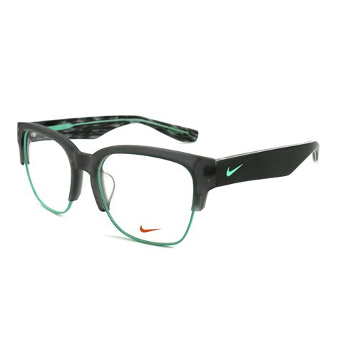 Nike Men S Eyeglasses Frames Nike 35kd 068 Matte Grey Green Glow 55 19 140