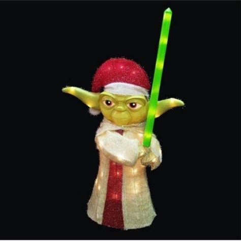 Kurt Adler 36 Lighted Yoda Yard Christmas Decoration