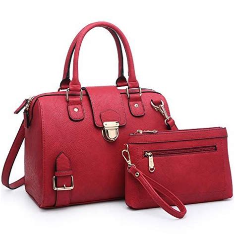 Dasein Women Barrel Handbags Purses Fashion Satchel Bags