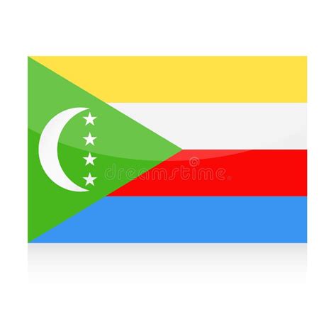 Icono Del Vector De La Bandera De Los Comoro Stock De Ilustraci N