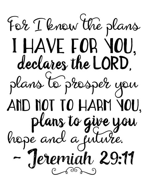 Printable Jeremiah 29 11