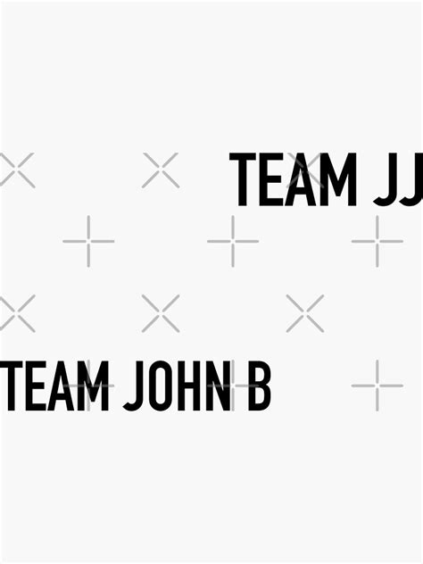 Outer Banks Team Jj And Team John B Two In One Sticker For Sale