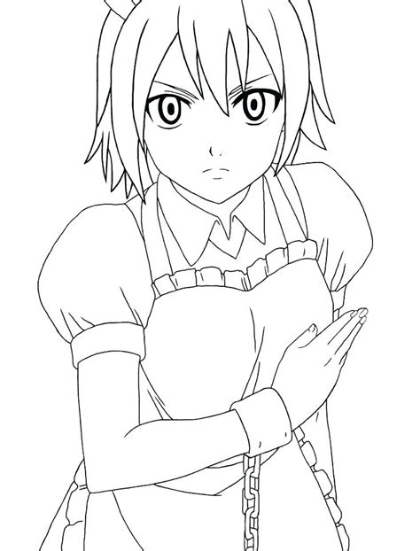 Coloring Pages Anime Cute Anime Girl Coloring Page Free Printable 65715