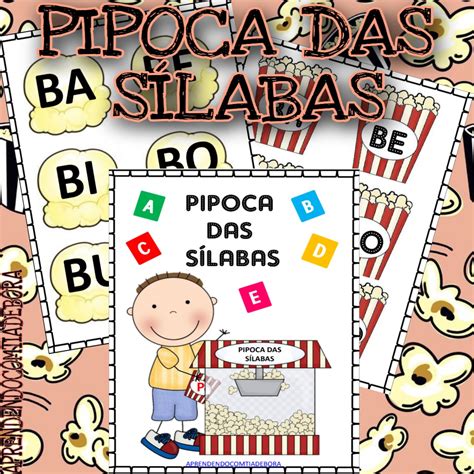 Pipoca Das Sílabas Para Imprimir Pdf