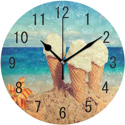 Buy 10 Inch Wooden Decorative Wall Clock Quartz Battery Operated Wall