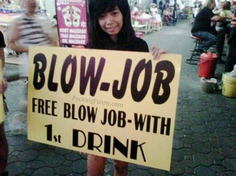 Free Blow Job Bar Bitch Blow Job Drink Funny Girl Picture Sex