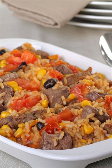 Pork and Green Chile Casserole with Rice, Beans & Tomatoes ...