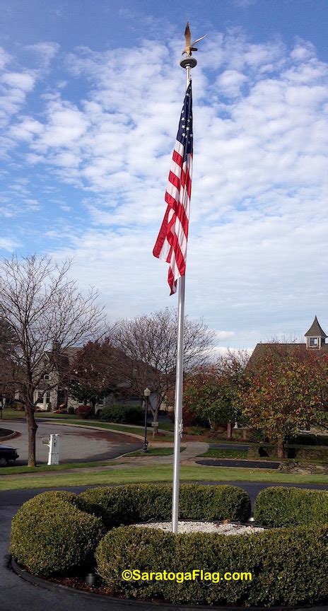 We'd love to help you find the best flagpole. .FLAGPOLE KIT: 3 inch diameter Aluminum 20 or 25ft