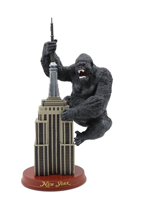 New York Empire State Building Replica With King Kong Figurine Etsy