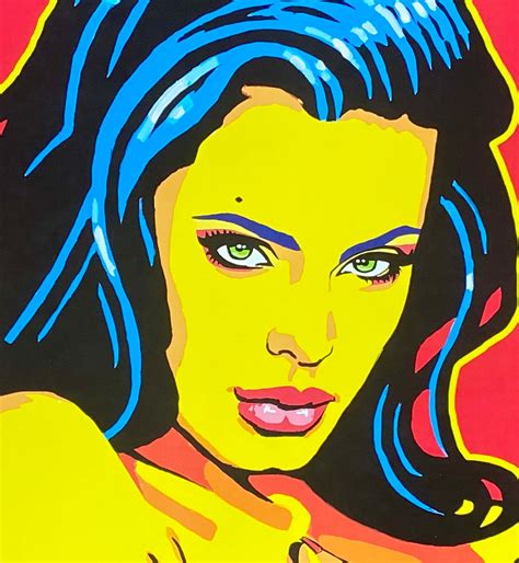 Angelina Jolie Art Pop Art Movies Actress 90s 2000s Etsy