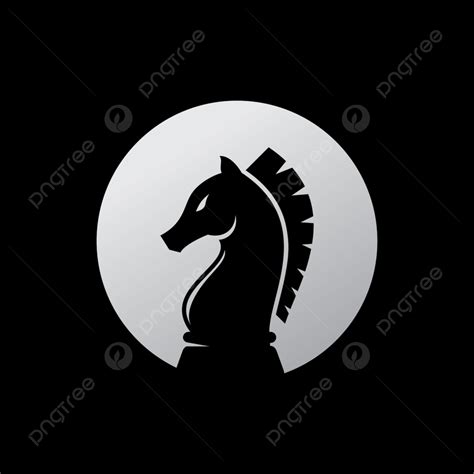 Chess Knight Role Logo Vector Background Concept Challenge Symbol