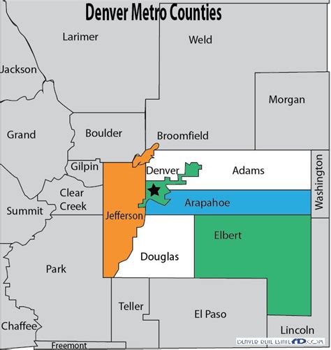 Metro Denver And Surrounding Counties Map The Neighbourhood Moving