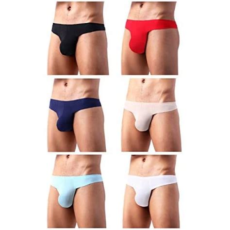 Arjen Kroos Mens Seamless Thong Sexy Low Rise G Strings Pouch Underwear At Mens Clothing Store