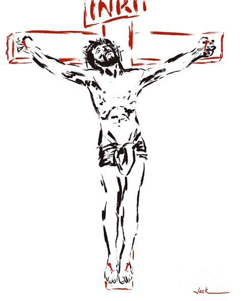 Crucifix Drawing Jesus Cross Passion Christ Died La Du He So Movie
