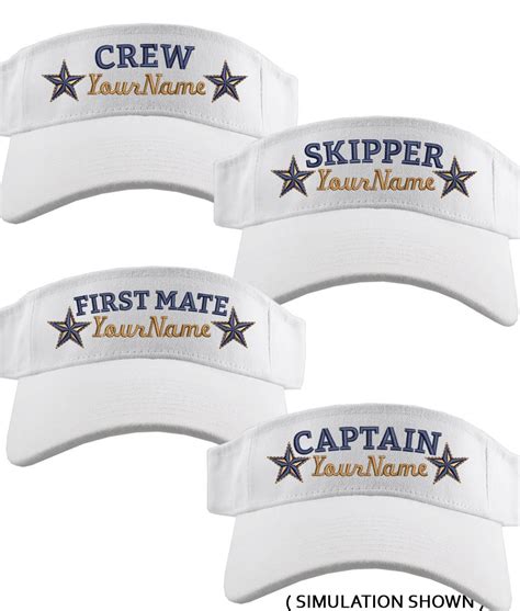 Custom Personalized Your Name On Captain First Mate Skipper Etsy