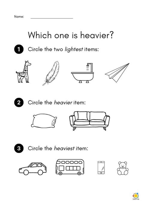 Which One Is Heavier Teach On