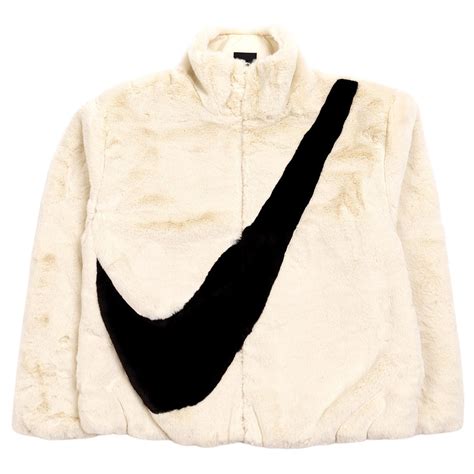 Nike court tennis jacket $100.00. nike women sportswear faux fur jacket fossil black