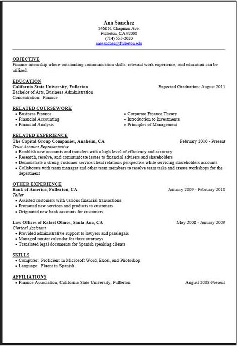 A college resume for an internship? Pin by Trevor Stone on Attention Grabing CV Designs ...