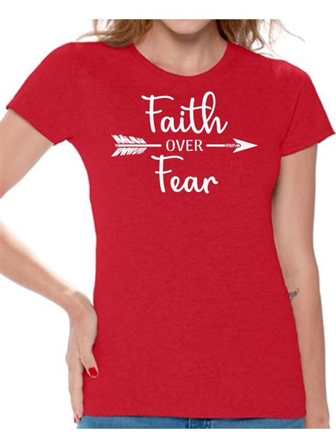 Awkward Styles Awkward Styles Faith Tshirts For Women Faith Over Fear