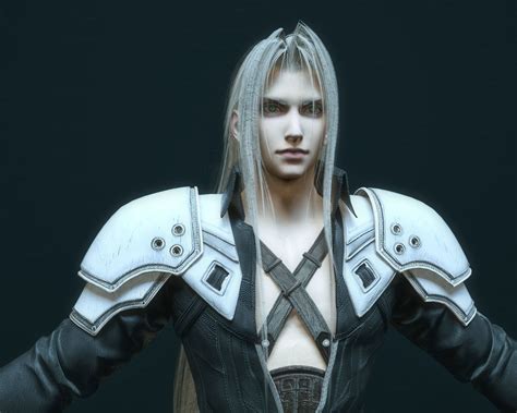 Ff7 Remake Sephiroth Hair Final Fantasy Vii Sephiroth Art Scroll Ff7