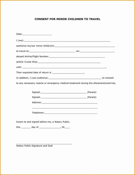 I have previously taught at scarsdale, and alma, smart school, and defence lyceum. Parent Consent forms Template Inspirational Child Travel ...
