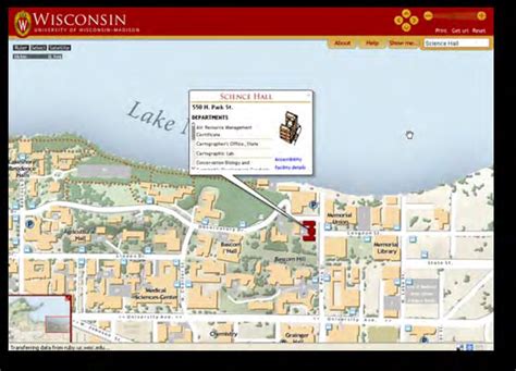 The University Of Wisconsin Madison Interactive Campus Map