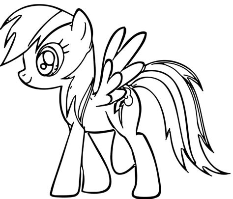She is also responsible in cleaning the skies in the place where ponies live, ponyville. Rainbow Dash Coloring Pages | My little pony coloring ...