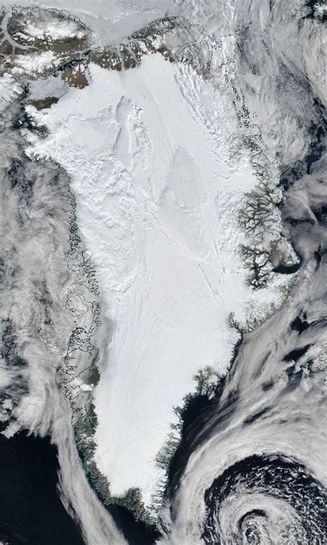 Possible 1000 Kilometer Long River Running Deep Below Greenlands Ice