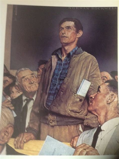 The Four Freedoms By Norman Rockwell Set Of 4 Prints Norman