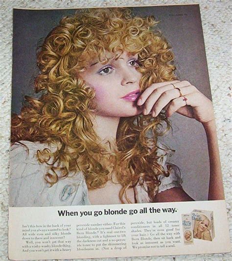 1971 Clairol Born Blonde Clairol Beauty Advertising Dyed Blonde Hair
