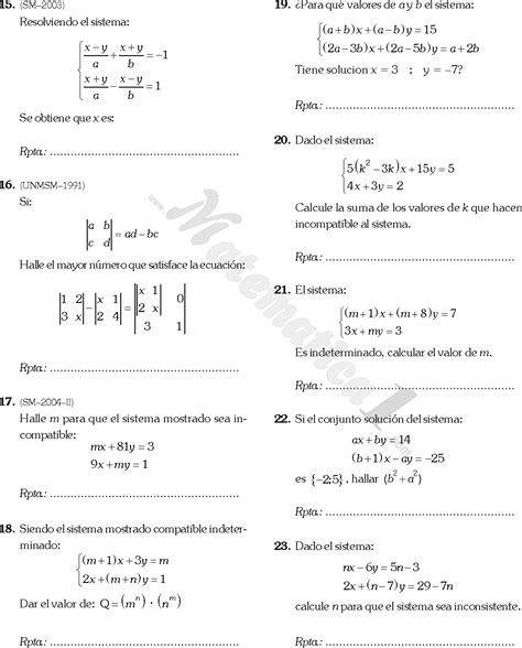 Sistemas De Ecuaciones Lineales Con Dos Incognitas Y Sus M Todos De Soluci N Ejemplos Y