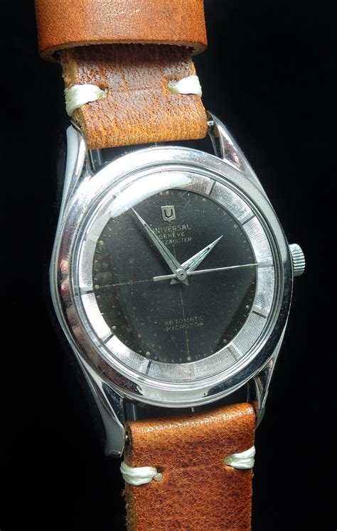 The bank has representative offices in dubai and hongkong and a subsidiary banque cantonal de genève we find the best private bank for you. Rare Universal Geneve Polerouter Automatikc Black Dial ...
