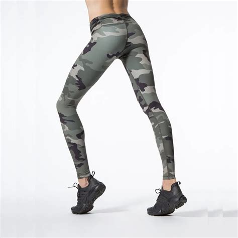 New Camouflage Print Women Sporting Leggings High Elastic Workout Fitness Leggings Women