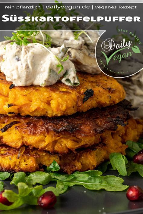 Süßkartoffelpuffer Süßkartoffelfritters Gemüsebratlinge Wie auch