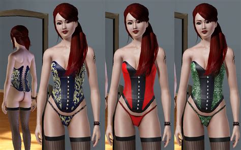 Mod The Sims Pipmons Full Body Corset 003 Not A Replacement