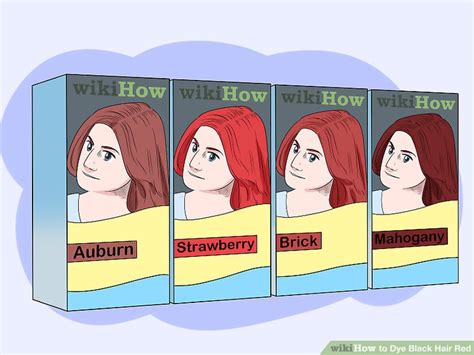 How To Dye Black Hair Red 13 Steps With Pictures Wikihow