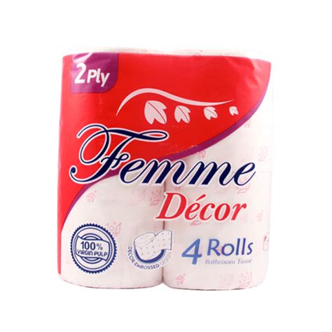 Femme Decor Bathroom Tissue 2 Ply 4 Rolls Iloilo Online Grocery