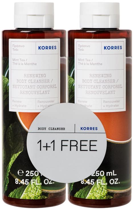 Korres Renewing Body Cleanser Mint Tea 2x 250ml Hipharmacy To