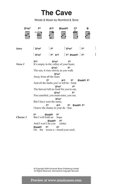 The Cave Mumford And Sons By M Mumford Sheet Music On Musicaneo