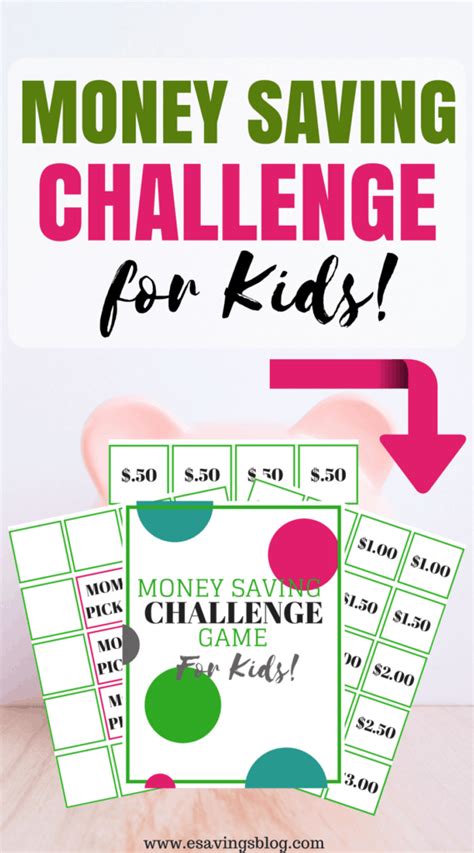 Money Saving Challenge For Kids Game Esavingsblog