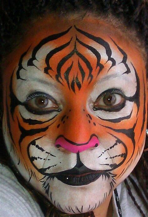 Tiger Facepaint Tiger Face Paints Face Painting Designs Animal Face