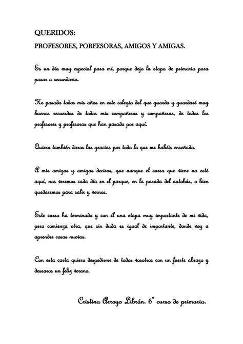 Carta Para Amiga De Escola