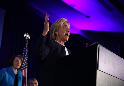 Clinton Receives Public Embrace From 13 Female Democratic Senators