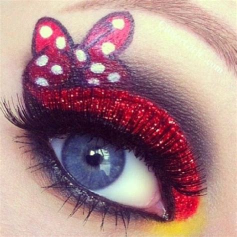 Minnie Mouse Eye Shadow ️ ️ ️ Disney Eye Makeup Disney Inspired Makeup